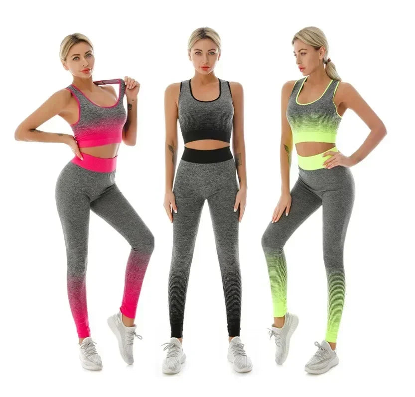 2 Piece Seamless Yoga sport Suit