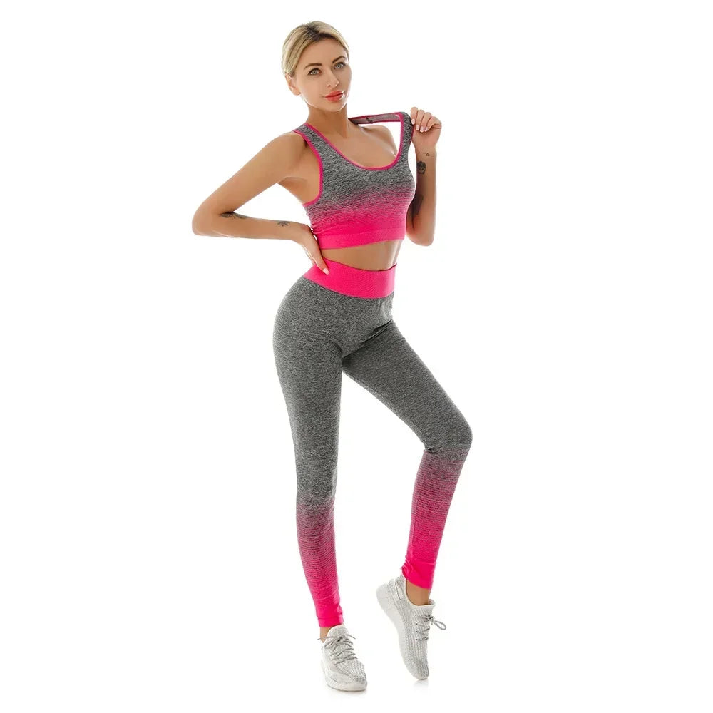 2 Piece Seamless Yoga sport Suit