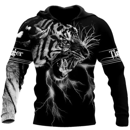 Men's Animal Pattern 3D Printed Hoodie