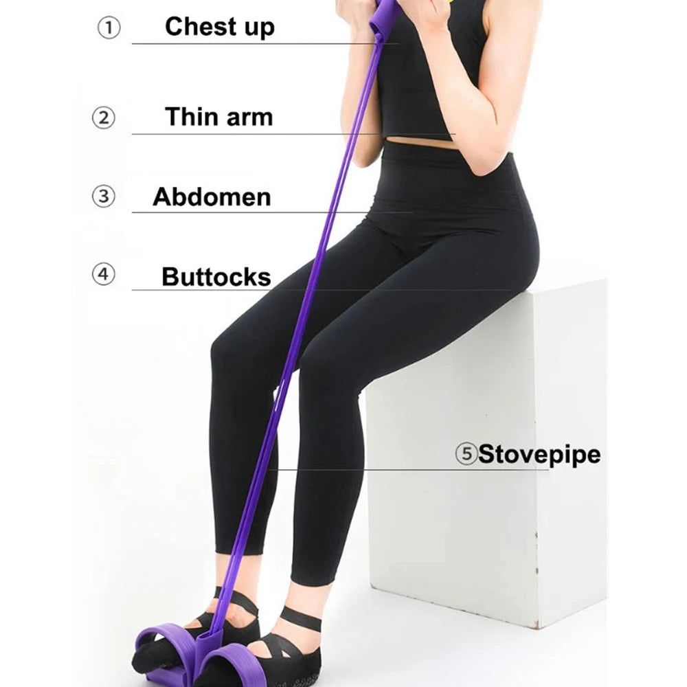 Exerciser Rower Belly Resistance Band