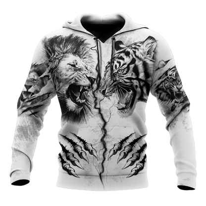 Men's Animal Pattern 3D Printed Hoodie