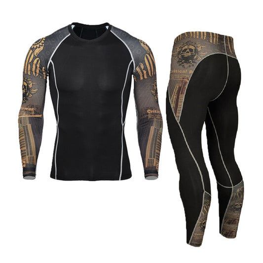Men's Thermal Sets Compression Sport Suit